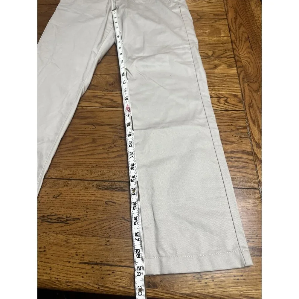 DOCKERS SIGNATURE Khaki Slim Pants Flex Waistband Wrinkle Free Khaki 28x30 #J61